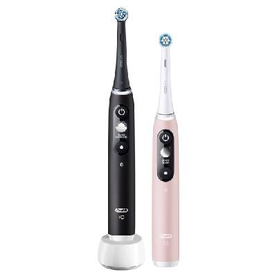 Sada 2 kartáčků Oral-B iO Series 6 Duo Black / Pink Sand