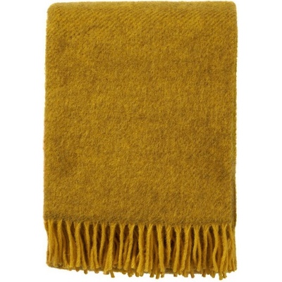 Klippan Vlněný pléd Gotland yellow Žlutá 130x200