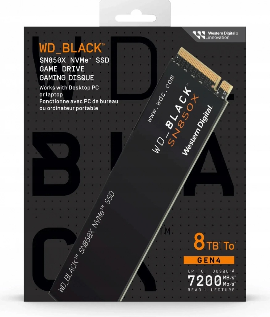WD Black SN850X 8TB, WDS800T2X0E od 35 999 Kč - Heureka.cz