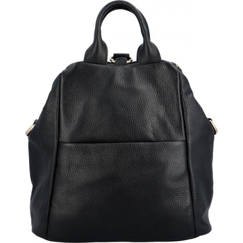 Luxusní dámský kožený kabelko-batoh Opu černá