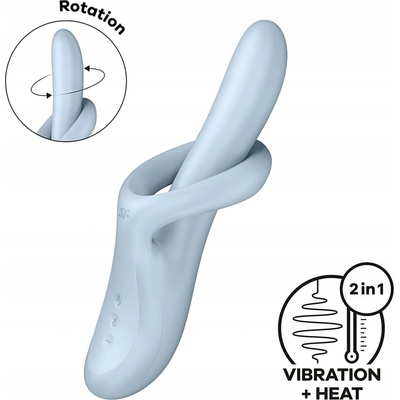 Satisfyer Heat Flex 4 Bunny s funkcí otáčení a ohřevu