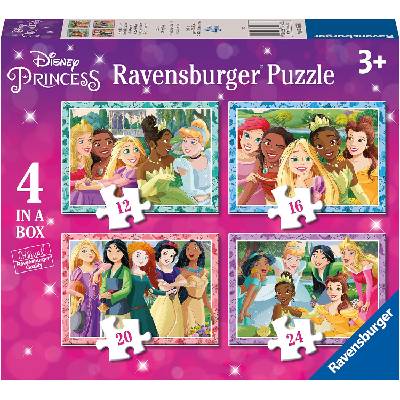 Ravensburger Пъзел Ravensburger от 24 части 4 в 1 - Дисни принцеси (3156)