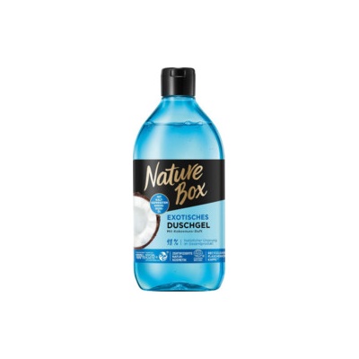 Nature Box hydratační sprchový gel s exotickou vůní kokosu 385 ml