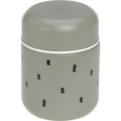 Lässig Food Jar Medium Happy Prints light olive termoska 350 ml