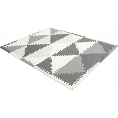 Ecotoys Pěnová podložka Puzzle 127x157 cm šedá