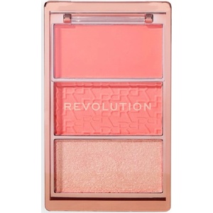 Makeup Revolution Палитра ружове за лице Icon Blush, Peach, 3 цвята - ozone