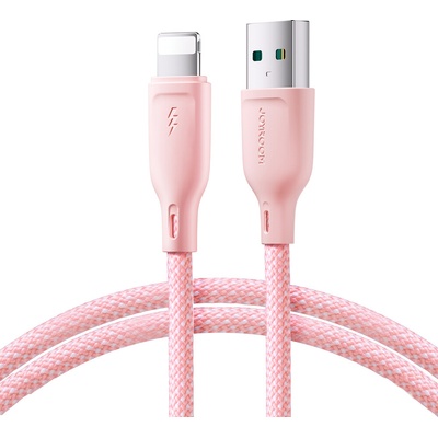 Joyroom S-A34 USB-A / Lightning 3A 1m růžový