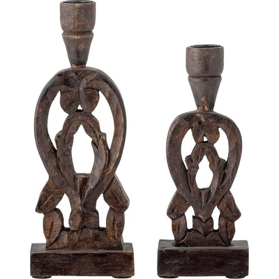 Bloomingville Дървени свещници в комплект от 2 Bernie - Bloomingville (82066103)