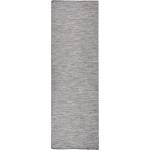 vidaXL Градински плоскотъкан килим, 80x250 см, кафяво и синьо (340814)