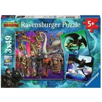 Ravensburger Jak vycvičit draka 3 3 x 49 dílků