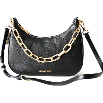 Michael Kors crossbody kožená kabelka Cora lg černá