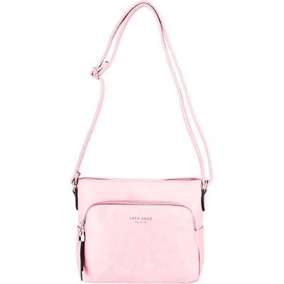 KATHY dámska crossbody koženková kabelka Ružová