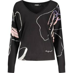 DESIGUAL Женски пуловер desigual, Размер m, Цвят Черен (26wwjf29_ne2000)