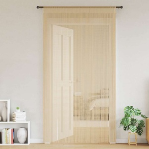 Pure Line Home Пердета с ресни в цвят бежов за тръбен корниз, 2 бр. , 140 x 250 см