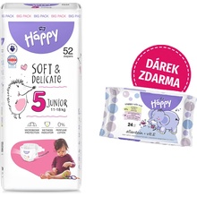 Bella Happy Soft & Delicate BigPack 5 - 11-18 kg 52 ks