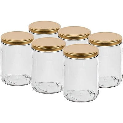 Browin Zaváracie poháre s viečkom Toro Twist 500ml x 6ks