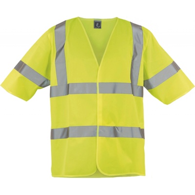 Cerva reflexná HI VIS vesta Yarra HV s krátkym rukávom HV žltá