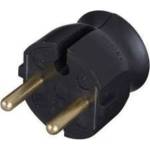 Legrand 054366 пластмасов страничен вход, черен щепсел 2P+F (054366)