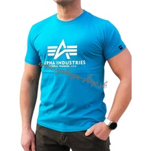 Alpha Industries Basic T-Shirt Blue lagoon tričko pánske modré