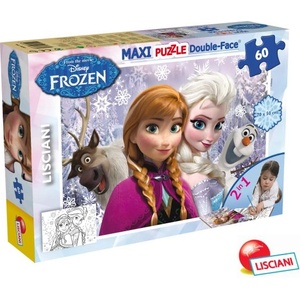 Lisciani Frozen Puzzle Maxi 60 Елза и Анна 70x50 см 2в1 (022648)