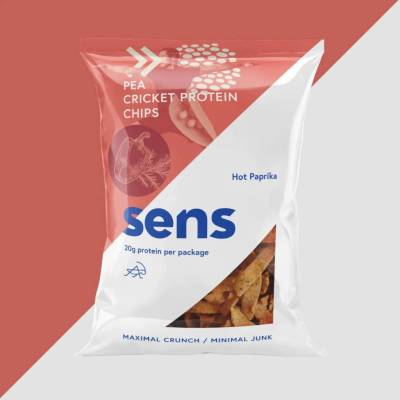 Sens Protein Chipsy s cvrččím proteinem česnek bylinky 80 g