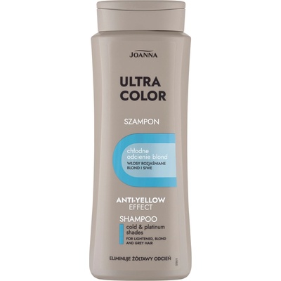 Joanna Ultra Color šampón pre blond odfarbené a šedivé vlasy 400 ml