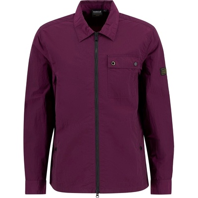 Barbour International Риза с дълъг ръкав Barbour International Men's Inline Cotton Long Sleeve Overshirt - Pot Merlot PU99