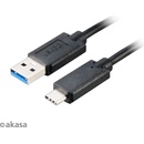 Akasa AK-CBUB27-10BK USB 3.1 typ C na typ A adaptér, 100cm