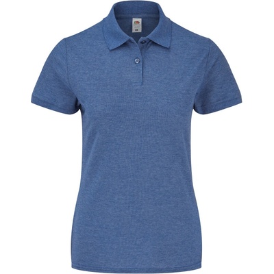 Fruit of the Loom Polokošile Lady-Fit 65/35 Polo krátký rukáv dámská COT-163212t3800 Melír modrá retro