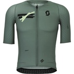 Scott Мъжка фланелка с къс ръкав за колоездене Scott Jersey Ultd Aero S/S Cycling jersey - Tranquil Green (056-4076-0211)