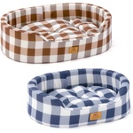 Ferplast Dandy C - Памучно овално легло за кучета и котки с подвижна възглавница, 55 х 41 х 15 см. /два модела