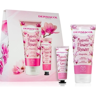 Dermacol Flower Care jemný sprchový krém s vůní květin 200 ml + pečující krém na ruce s vůní květin 30 ml