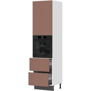 Висок шкаф за вградена фурна с металически чекмеджета Intempo K23-60-RF/6