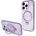GUESS Кейс Guess Ring Stand Script Glitter MagSafe за iPhone 13 Pro Max, лилав (GUE003425-0)