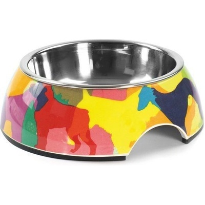 RECORD Melaminová miska pre psa Doggies 2 v 1 0,35 l