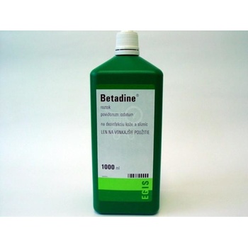Betadine dezinfekčný roztok 100 mg/ml sol.der.1 x 1000 ml