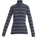 Icebreaker Wmns Merino 260 Vertex LS Half Zip First Snow Midnight Navy