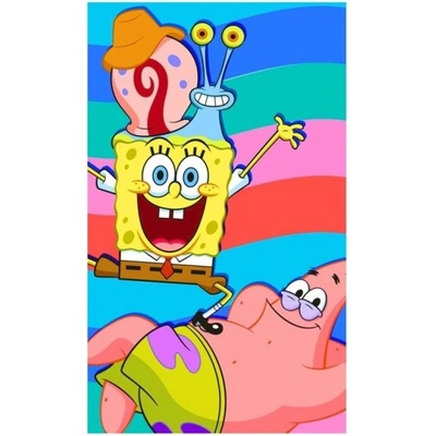 TipTrade Dětský ručník Sponge Bob s Patrickem a Garym 30 x 50 cm