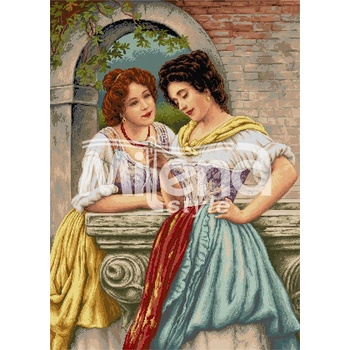 Milena Style Писмото - гоблен със схема конци dmc 1: 1