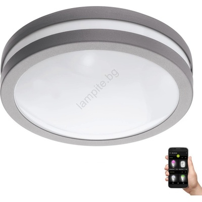 EGLO 33572 - Димируемо LED осветително тяло за баня LOCANA-C 14W/230V IP44 сребристо (EG33572)