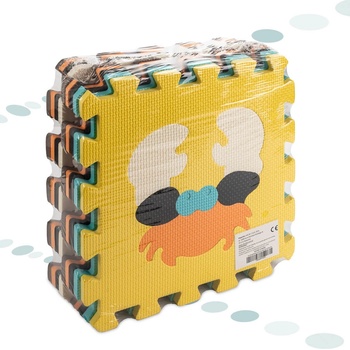 Ikonka Pěnová podložka na puzzle pro děti 9 ks barevná