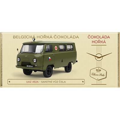 CHOCO POLA UAZ 452A sanitní vůz ČSLA hořká 100 g