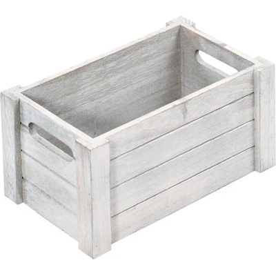 KESPER Úložný box 30,5 x 20,5 x 16 cm, topolová překližka, antická bílá