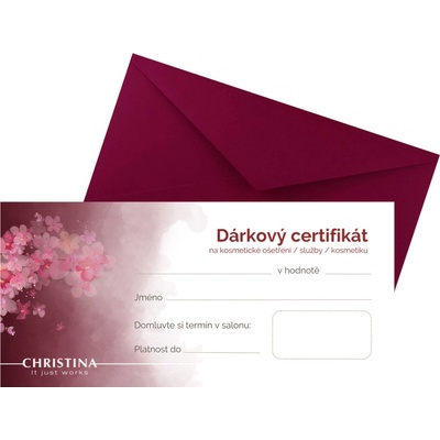 Christina Cosmeceuticals Dárkový poukaz Christina v hodnotě 500 Kč