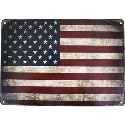 Tabula retro USA vlajka 30x20 cm