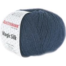 Austermann MAGIC SILK - 100% hedvábí - Ručně pletací příze Barva: 09 MARINE