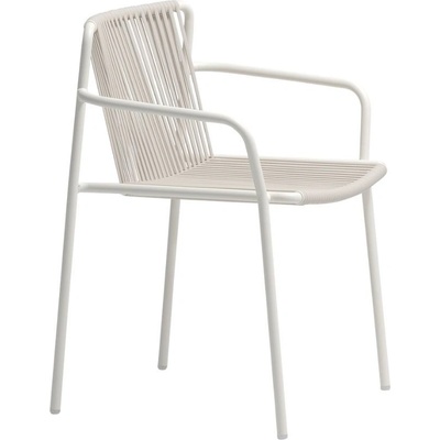 Pedrali Bílá kovová zahradní židle Tribeca 3665
