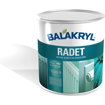 Balakryl Radet vrchní farba na radiátory 0100 Bílý Lesk 0,7 kg