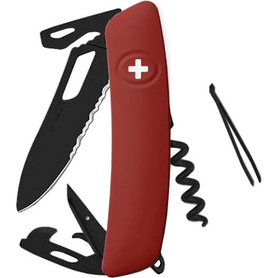 SWIZA SH03TR Allblack Single Hand Helvetix Wavy Edge