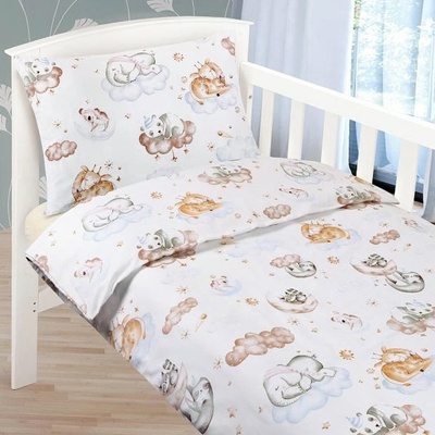 Bellatex obliečky Zvířátka na Obláčku 90 024 90x135 cm 45x60 cm